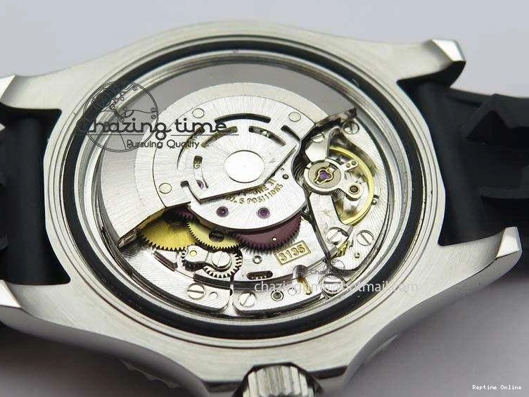 0418 ModernLook Yacht-Master 116655 SS JF Best Edition Ceramic Bezel On Rubber Strap SA 3850